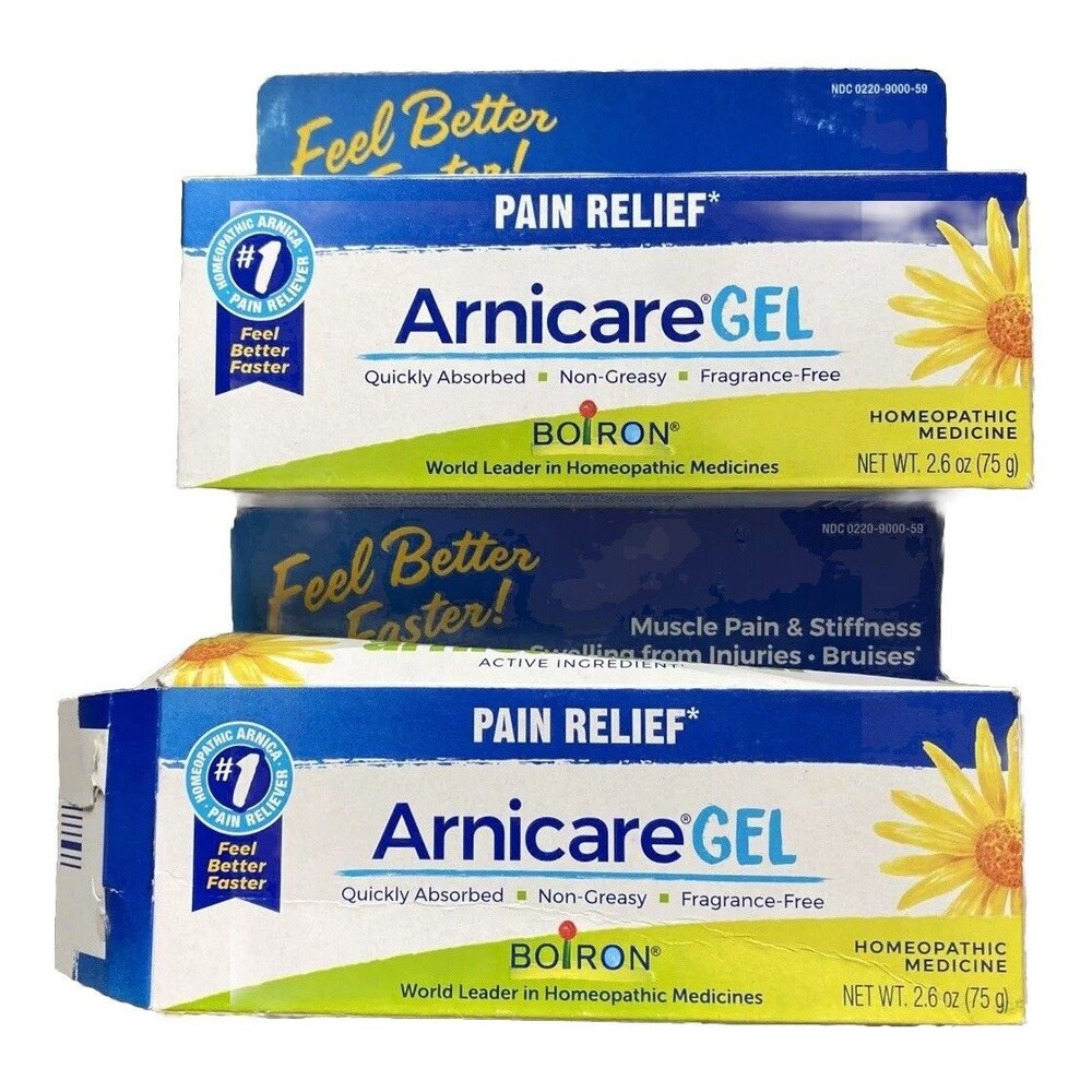 Boiron Arnicare Gel Pain Relief Muscle Back Pain Natural Medicine 2.6oz Lot Of 2